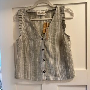 Striped Sleeveless Top